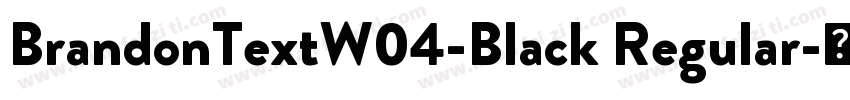 BrandonTextW04-Black Regular字体转换